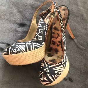 Sam Edelman black and white heels